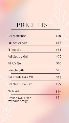 Nails By Mia (No pedicure, text only)