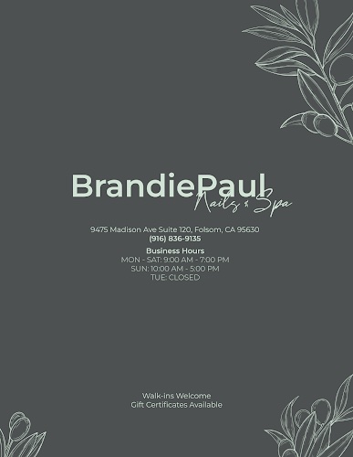 BrandiePaul Nails & Spa, nail salon in Folsom, California