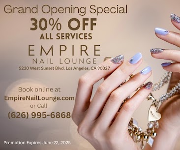 Empire Nail Lounge - Sunset (15% OFF FOR NEW CUSTOMER)