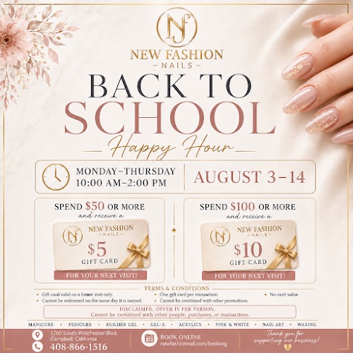 New Fashion Nails, nail salon in Campbell, California