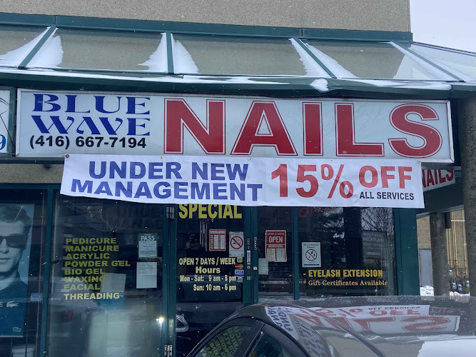 Blue Wave Nails