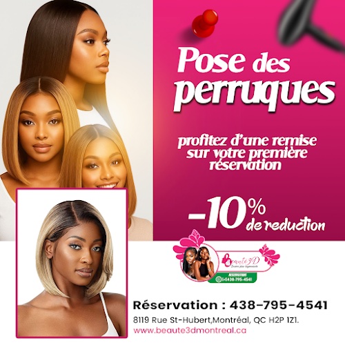 Beauté 3D - Salon de coiffure africaine Villeray, salon d’ongles à Villeray—Saint-Michel—Parc-Extension, au Québec