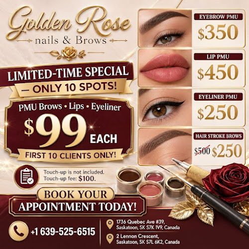 Golden Rose nails & Brows (2)